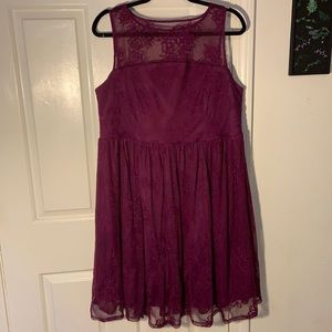 LAST CHANCE 🎁 torrid Purple Floral Lace Dress AS IS